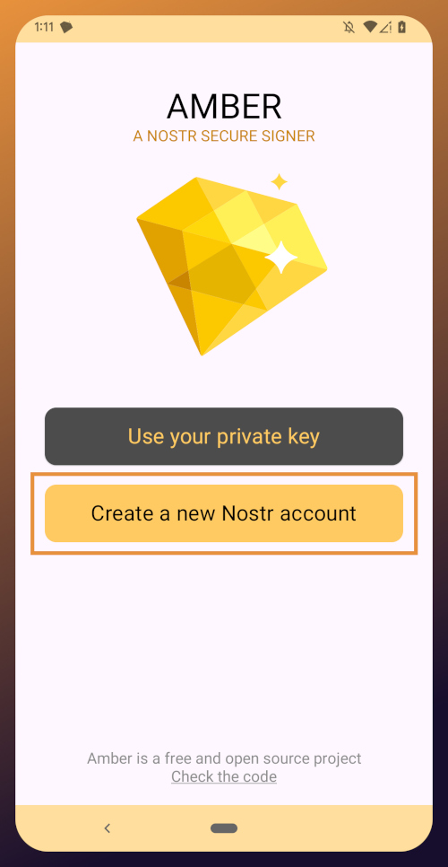 Amber Add Account
