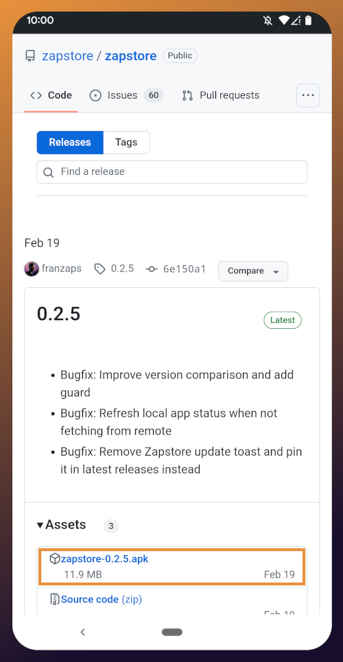 Releases Page