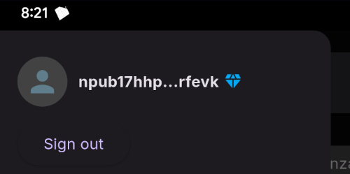 Zapstore Logged In