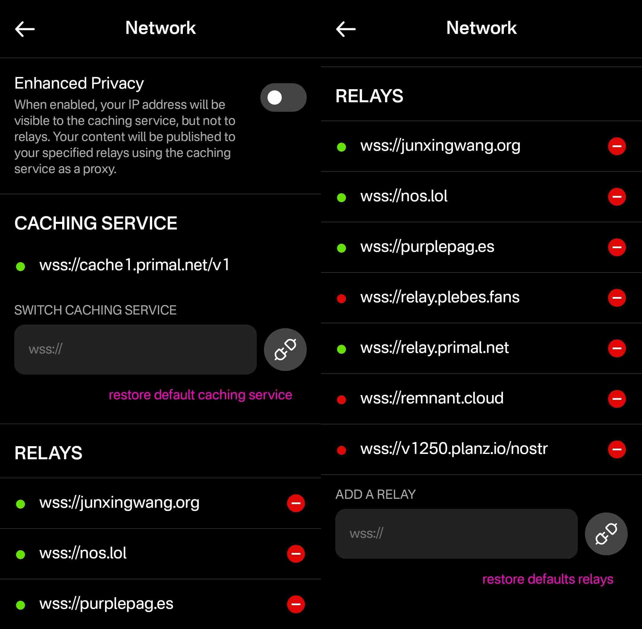 Relay Management