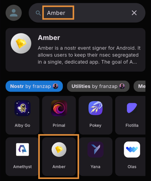 Amber Search