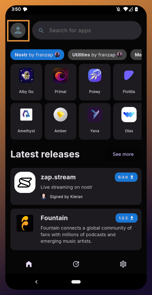 Zapstore Home